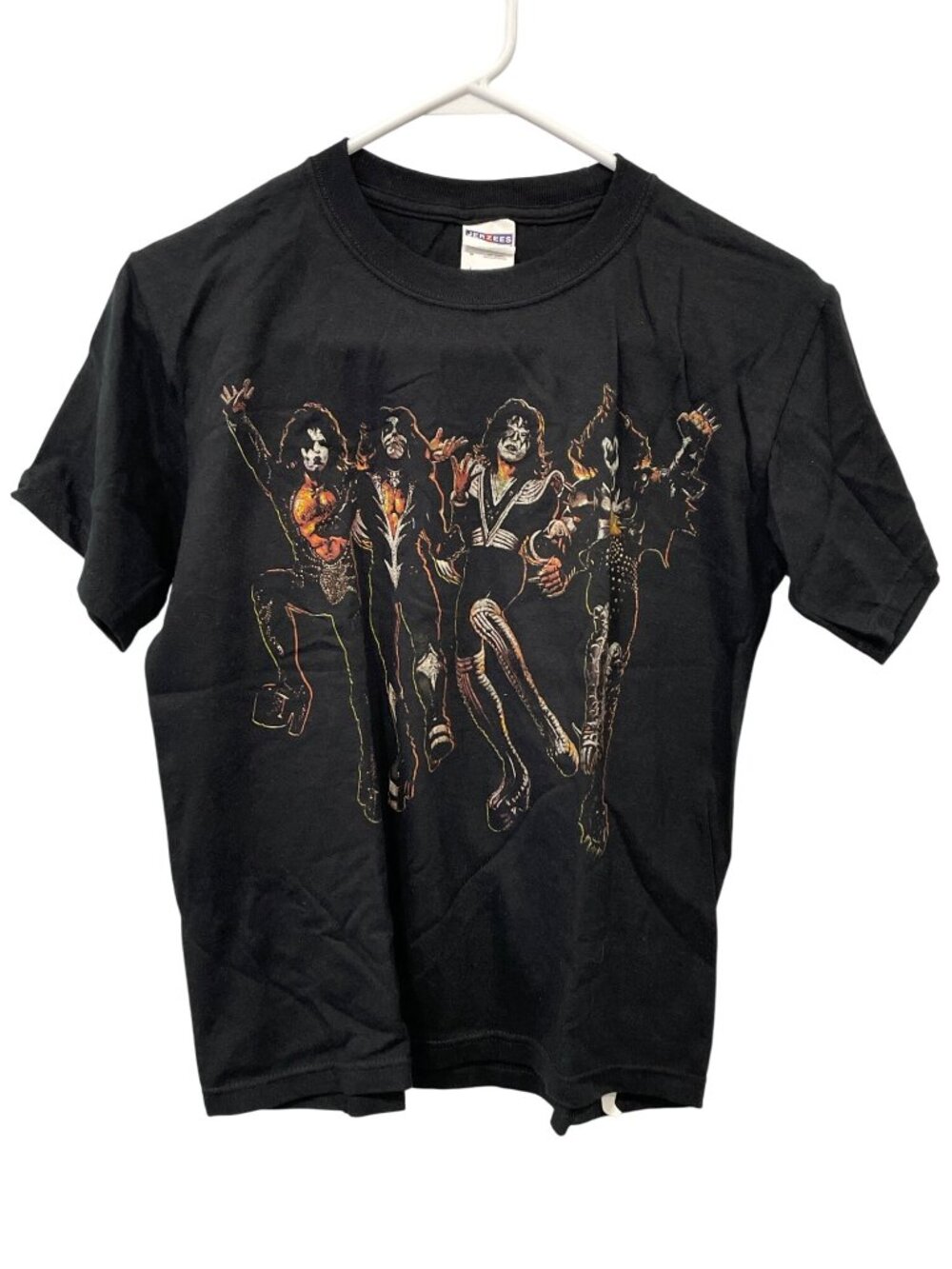 KISS Destroyer Graphic Tee Large Jerzees Crewneck Short Sleeve Retro Music